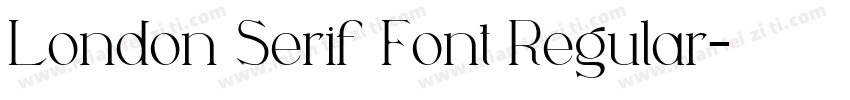 London Serif Font Regular字体转换